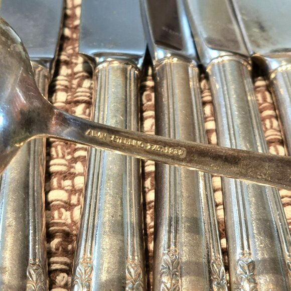 Alvin Chapel Bells Sterling Silver Flatware Set 1939 Service For 10 Plus HS107 - Picture 16 of 16
